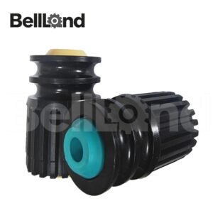 Factory PVC Double O-groove Dual O-belt Pulley Plastic steel Conveyor Roller End Cap End Cover