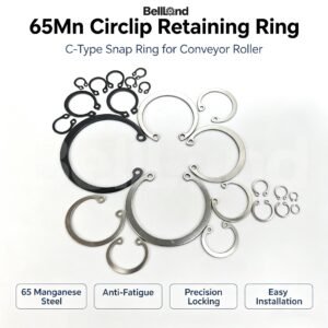 External Retaining Internal Retainin 65Mn Circlip Retaining Ring 65 Manganese Steel C-Type Snap Ring Conveyor Roller Circlip