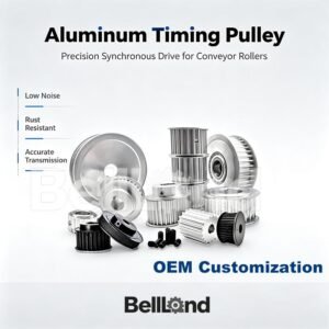OEM Custom Conveyor Roller Aluminum Timing Sprocket Aluminum Timing Pulley
