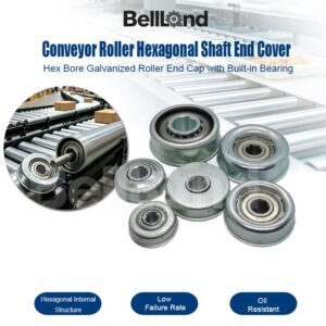 Hex Bore Galvanized Roller End Cap Conveyor Roller Hexagonal Shaft End Cover