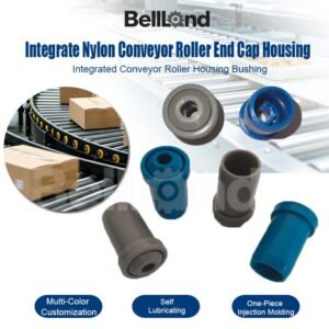 Integrated Conveyor Roller Housing Bushing Integrate Nylon Conveyor Roller End Cap Housing