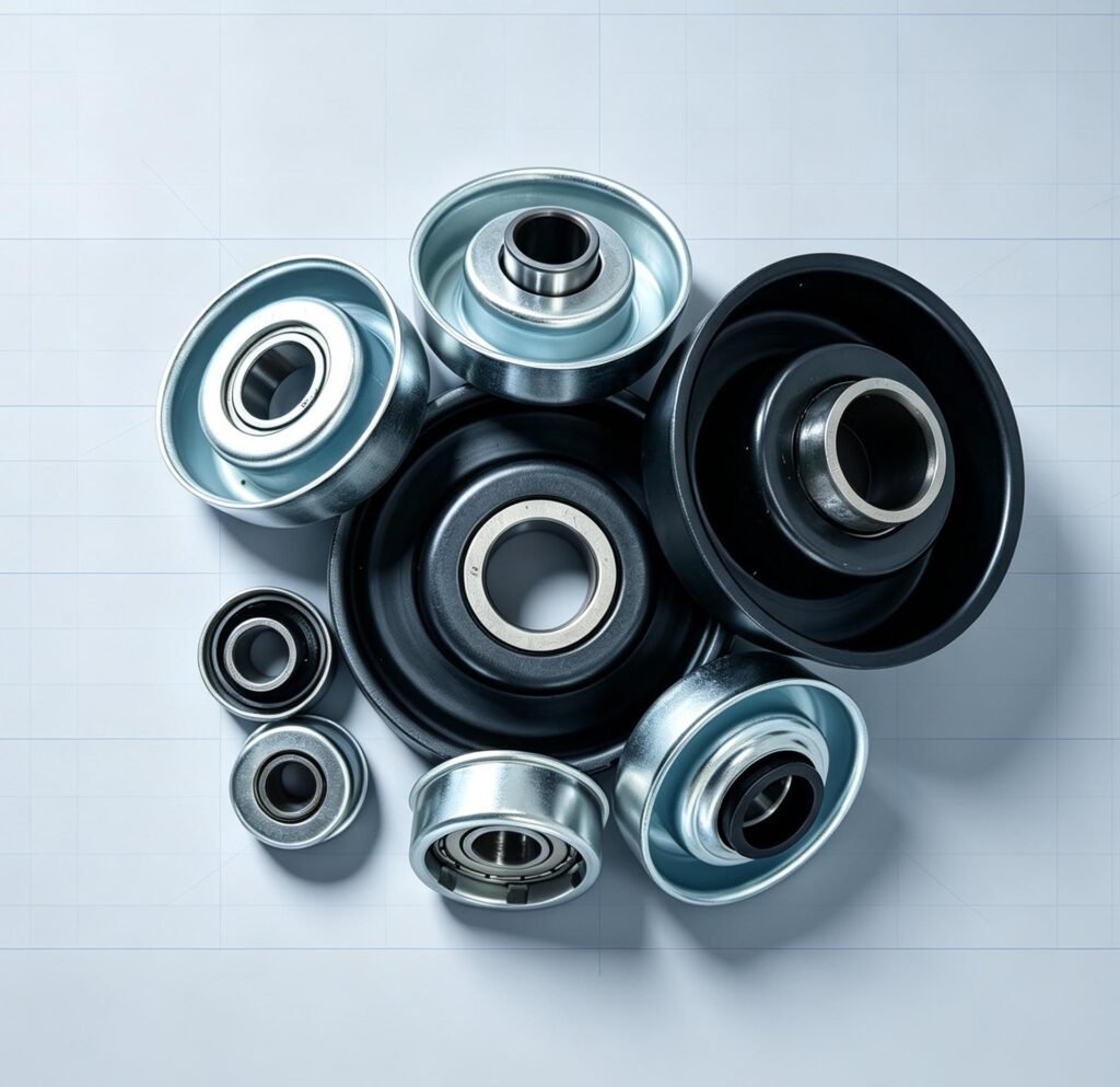 conveyor accessories,conveyor roller end cap,timing pulley,free flow wheel,ceramic bearing,pipeline roller,industrial transmission parts